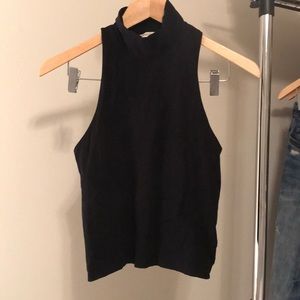Abbreviated Mock Neck Tank
